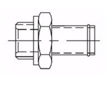 Picture of CM4- Clamp-On Hosetail M/M Metric x Tail