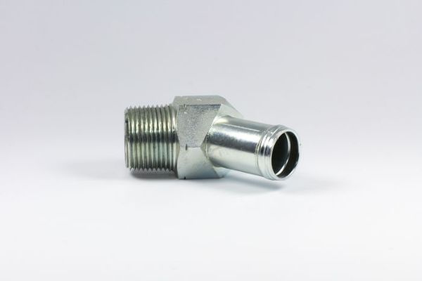 Picture of CN41- Clamp-On Hosetail 45° Close M/M NPTF x Tail
