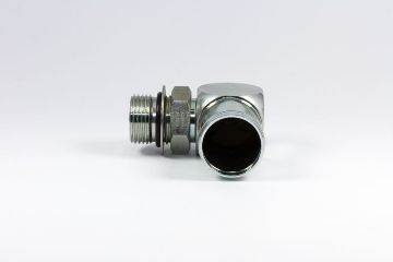 Picture of C60- Clamp-On Hosetail 90° Close M/M SAE O-Ring Boss x Tail