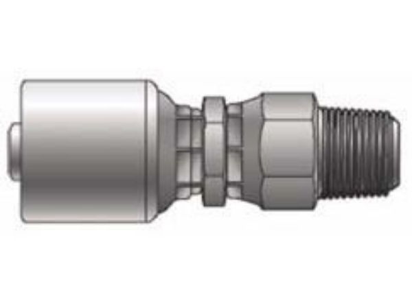 Picture of MegaCrimp - Straight Male NPT Swivel