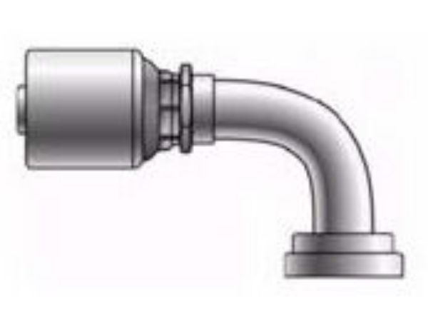 Picture of MegaCrimp - 90° Tube SAE O-Ring Flange Code 61