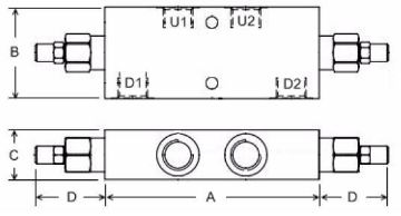 Picture of VODL/X1116 - Double Counter-Balance Valve Series