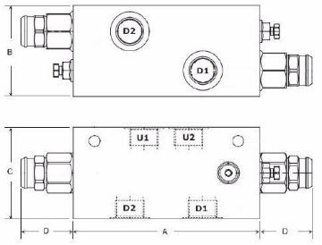 Picture of VODL/X1516 - Double Counter-Balance Valve Series