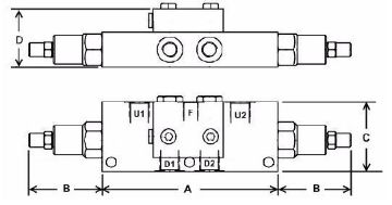 Picture of VODL/SC/A - Double Counter-Balance Valve + Brake Shuttle Series