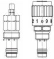Picture of PU - Pressure Compensated Flow Control Cartridge Series