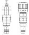 Picture of PW - Pressure Compensated Flow Control with Reverse Free Flow Cartridge Series