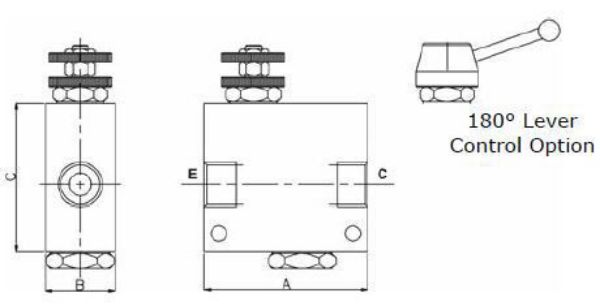 Picture of VPR/2/RL - Pressure Compensated Flow Control with Reverse Free Flow In-Line Valve Series