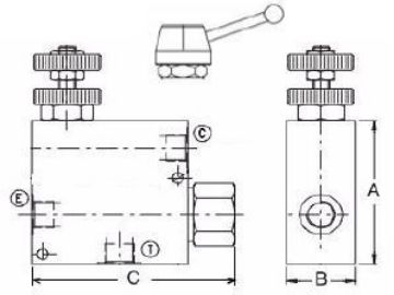 Picture of VPR/3/ET - Pressure Compensated Flow Control In-Line Valve Series