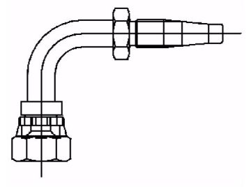 Picture of RFS90 - 90° Tube Female SAE Swivel